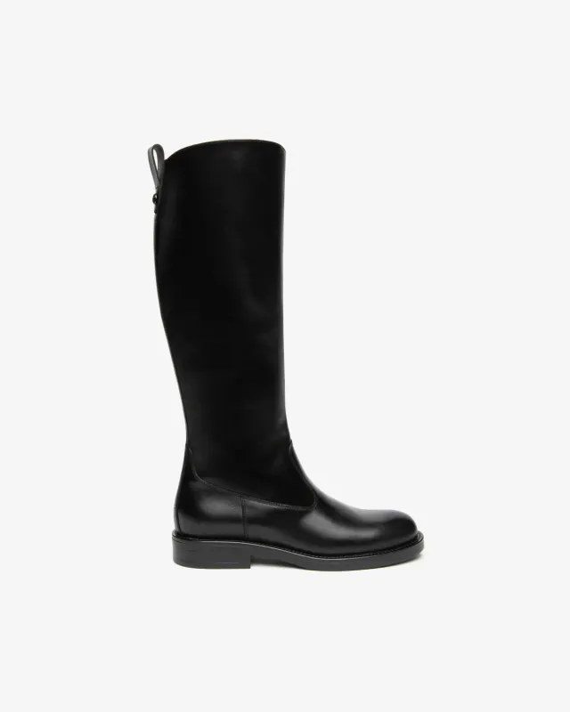 Cizme piele NeroGiardini dama toc 3 cm fermoar