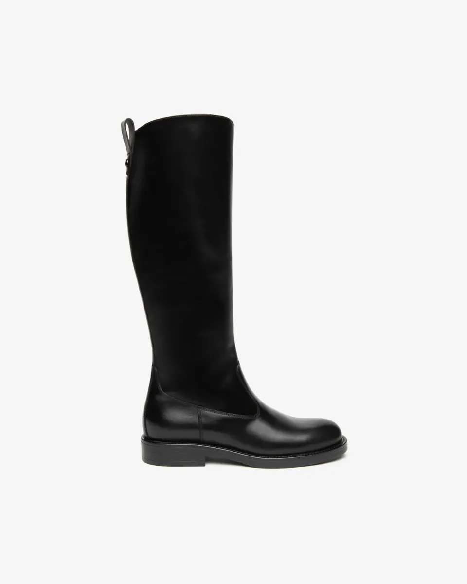 Cizme piele NeroGiardini dama toc 3 cm fermoar
