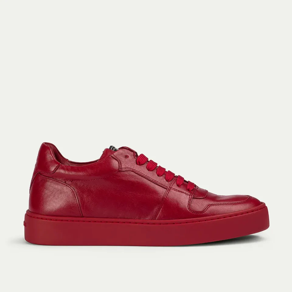 Cesare Paciotti Linea Oxford pantofi barbati piele rosie