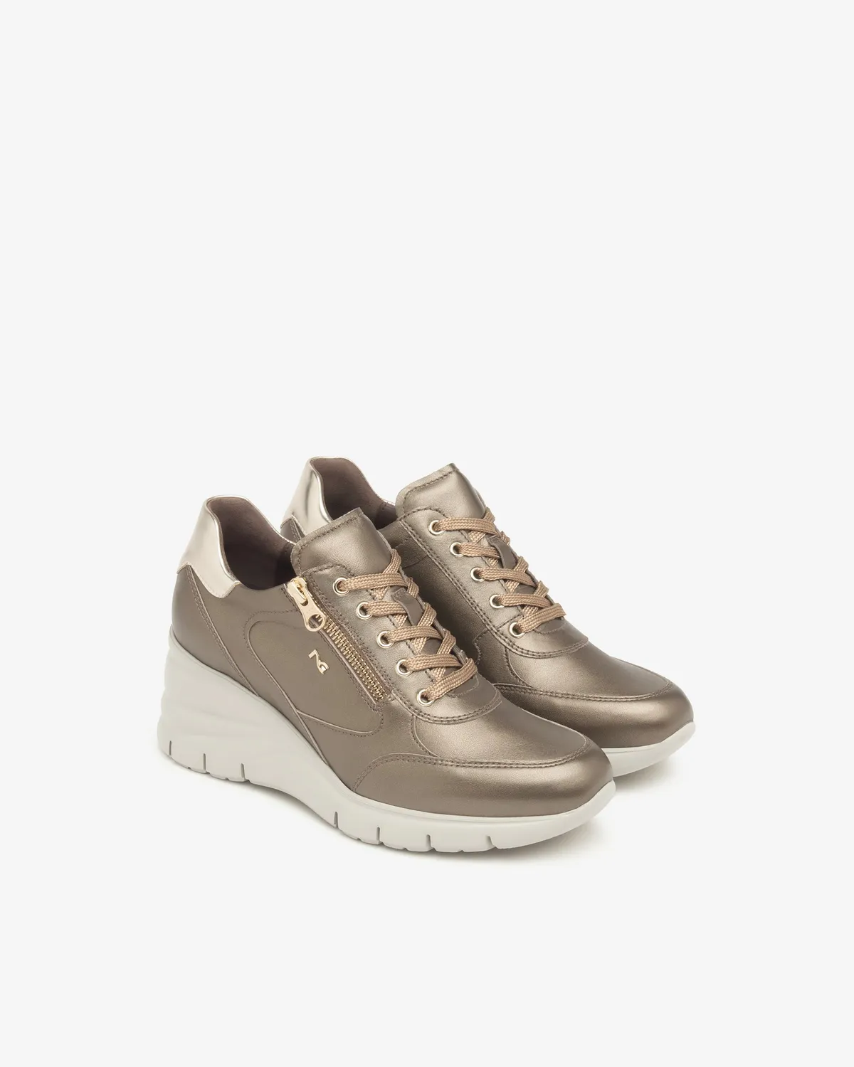 Sneakers dama NeroGiardini piele si material tehnic