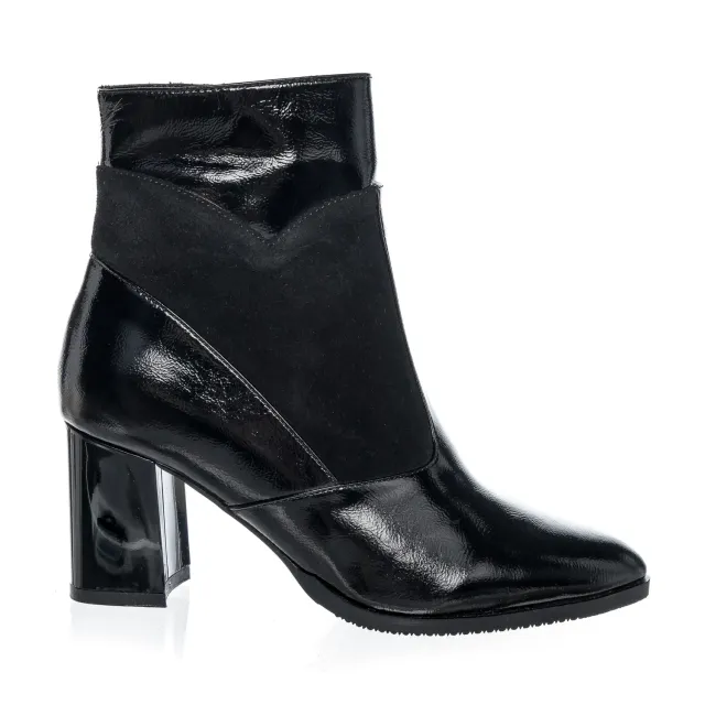 Catinca Shoes GX50 NLNA ghete dama piele negru lac