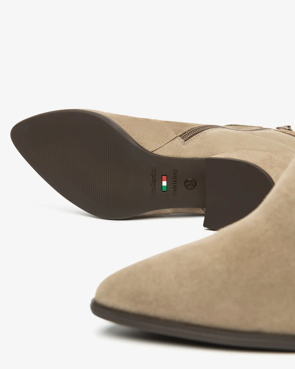 Botine dama NeroGiardini piele intoarsa toamna