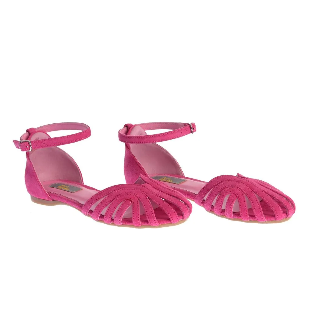 Ana Urbana Shoes Simplicity sandale fuchsia talpa plata