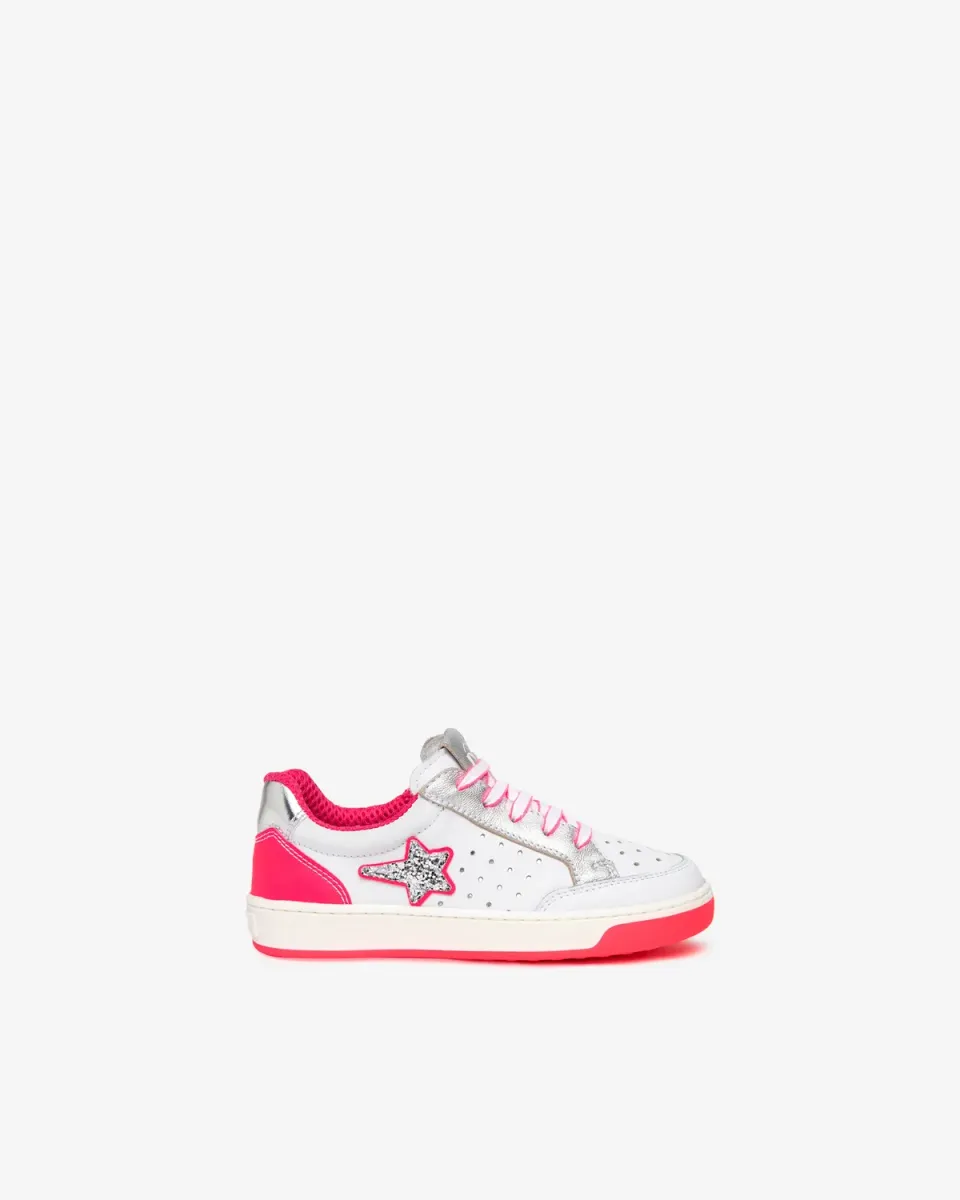 NeroGiardini Sneakers fete piele cu siret si fermoar