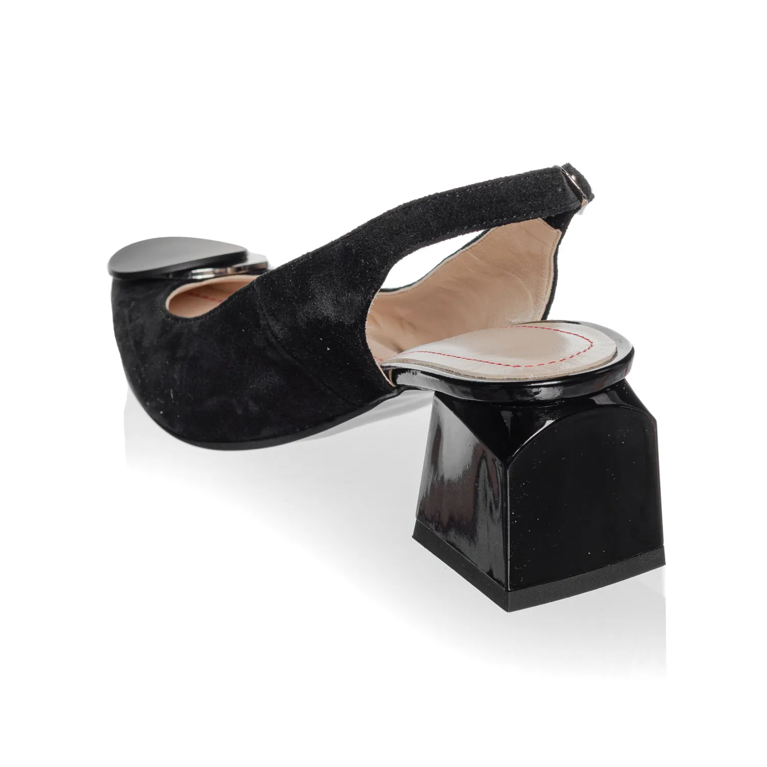 Catinca Shoes D32 NA sandale dama negre piele antilopa