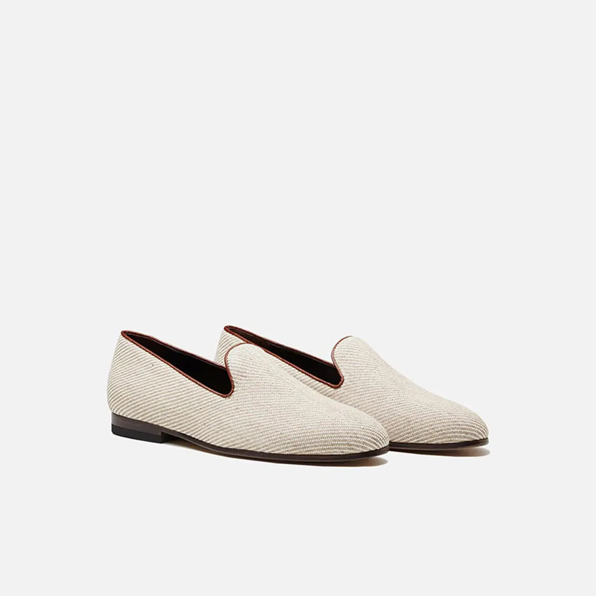 Cecilia Bringheli Positano pantofi bumbac carouri micro