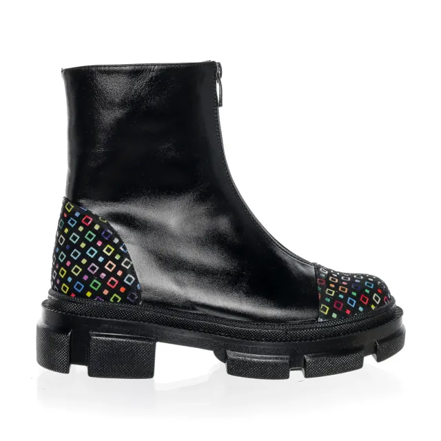 Catinca Shoes BC25 NBP bocanci dama piele naturala patratele