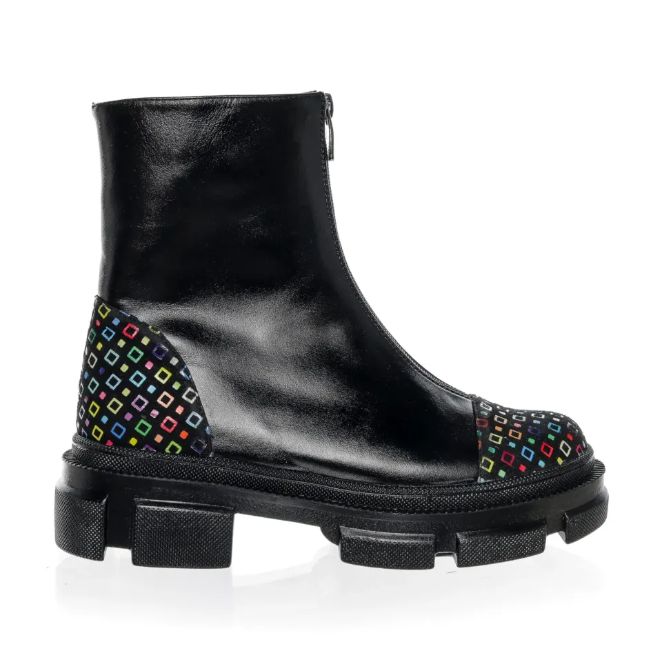 Catinca Shoes BC25 NBP bocanci dama piele naturala patratele