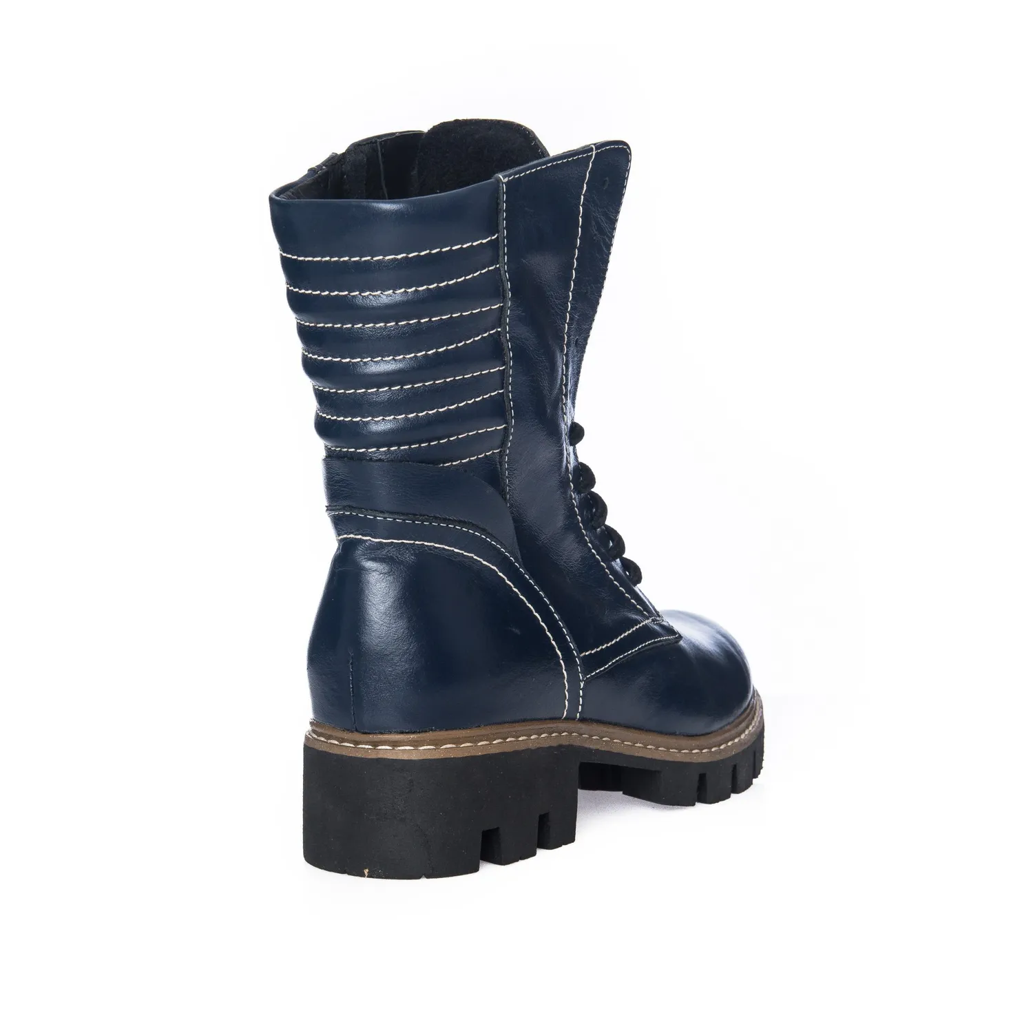 Catinca Shoes Blu Box BC15 BB bocanci damă piele albastră