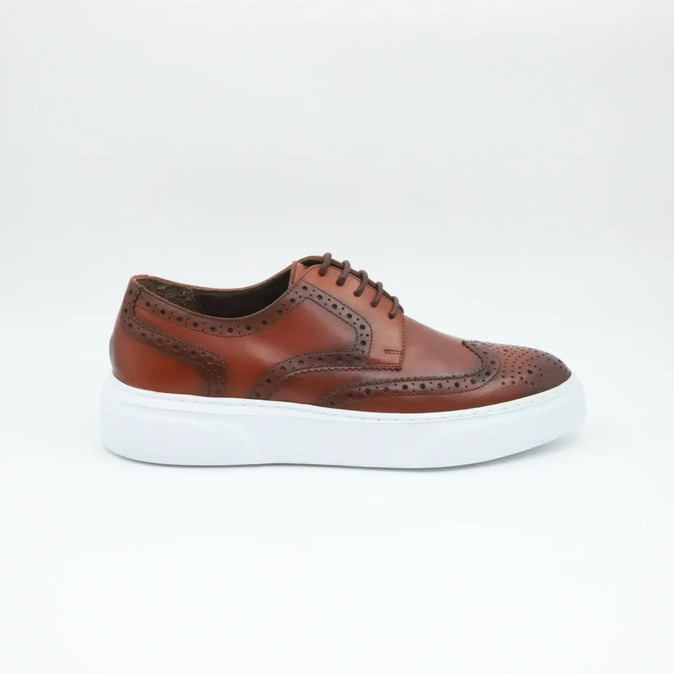 Lucas Shoes 519 sneakers coniac piele naturala