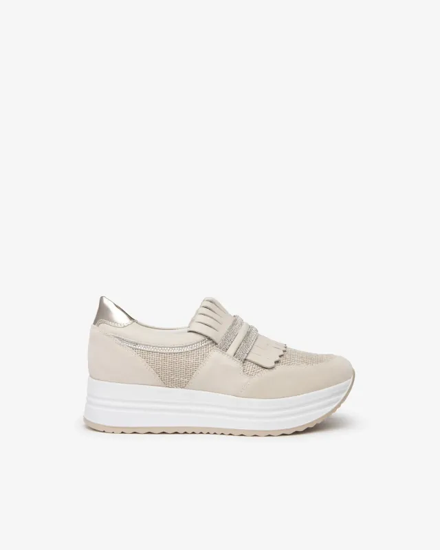NeroGiardini sneakers piele dama canvas talpa italiana