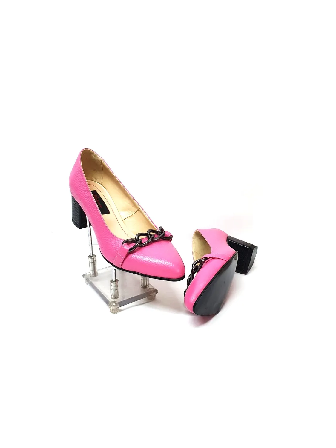 Catinca Shoes Roz Bizonat A11 RB pantofi piele naturala