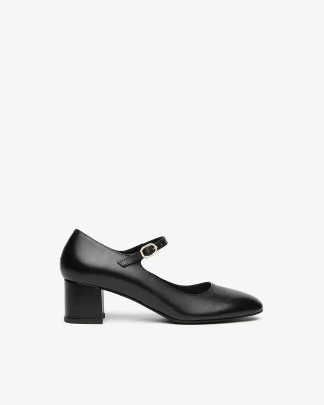 NeroGiardini pantofi Mary Jane piele toc 5 cm