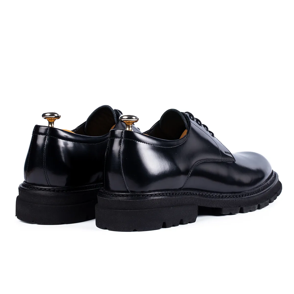 Lucas Shoes 346 Ukr pantofi barbati negru lac piele naturala