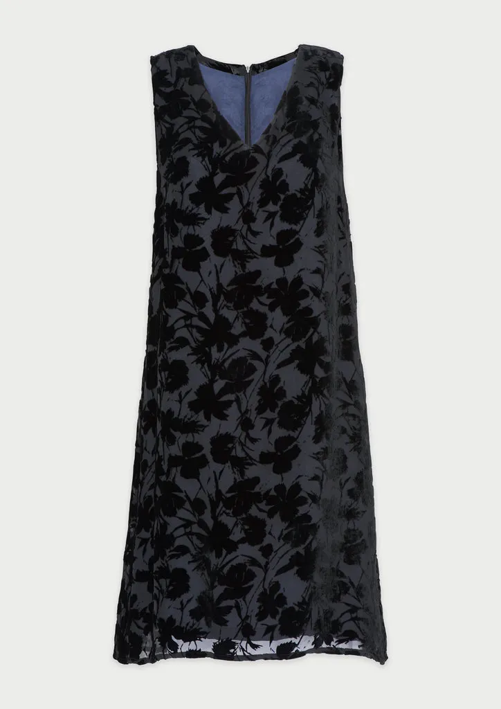 Flagelus Ginevra Casual Chic Dress rochie midi neagra