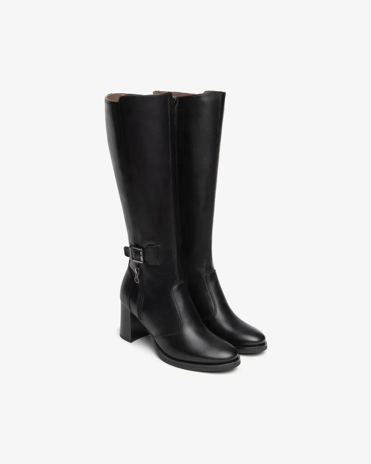 Cizme dama piele NeroGiardini toc 75 mm cu fermoar