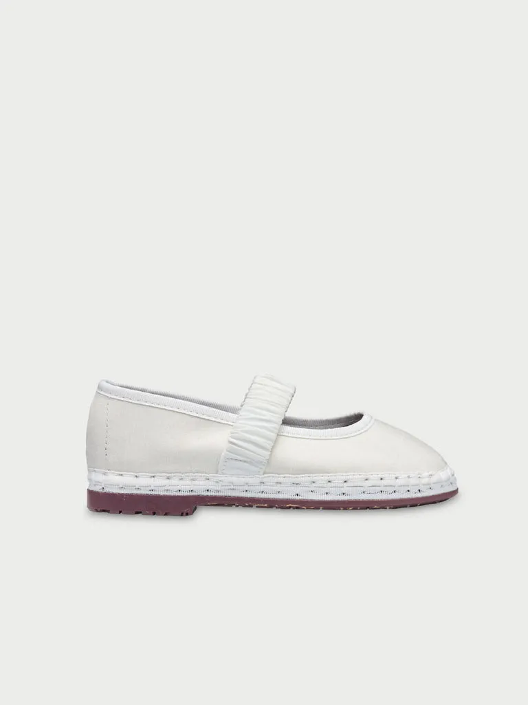 Flagelus Mafalda White Kids pantofi copii albi