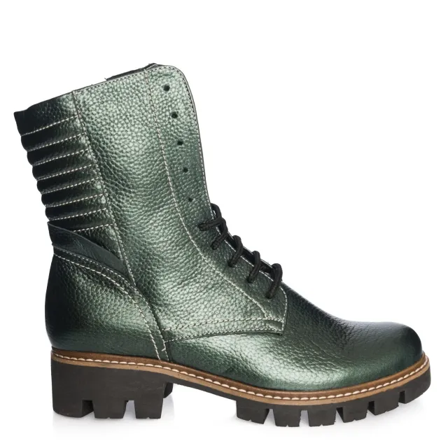 Catinca Shoes BC15 VM bocanci piele verde metalizat