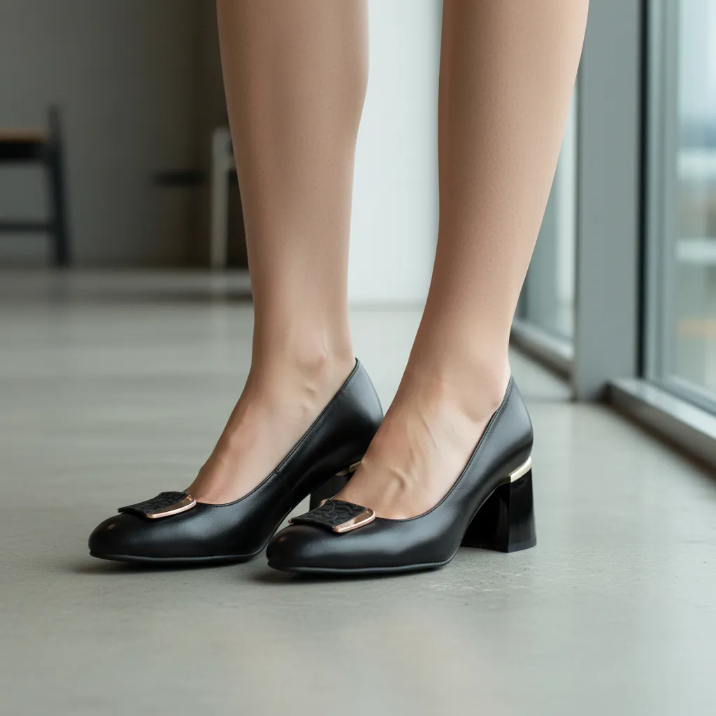 Catinca Shoes A75 NE pantofi dama piele negru office