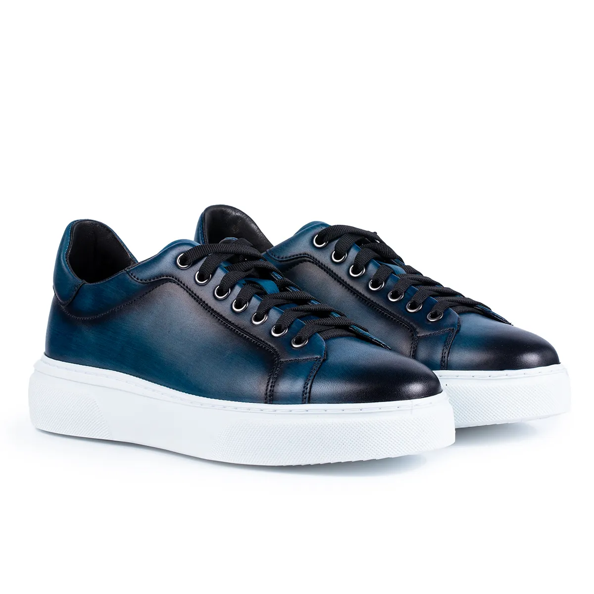 Lucas Shoes 510 sneakers blue piele naturală