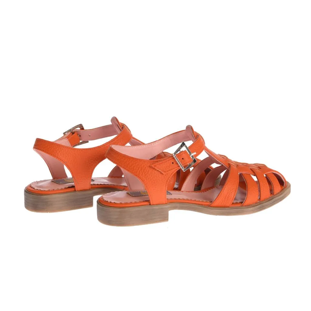 Ana Urbana Shoes New Orleans sandale portocalii piele