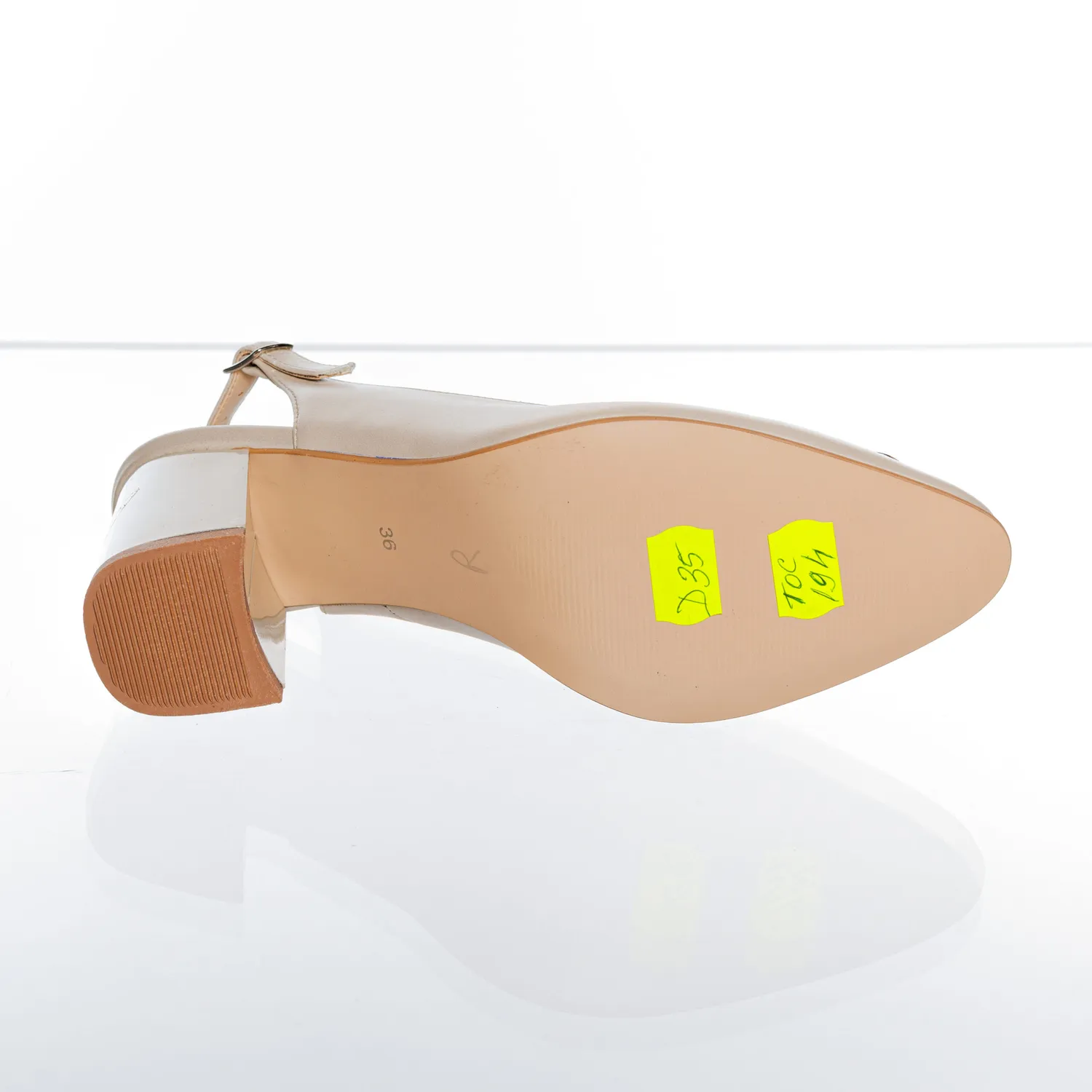 Catinca Shoes D35 BSPC sandale piele bej sidef colorate