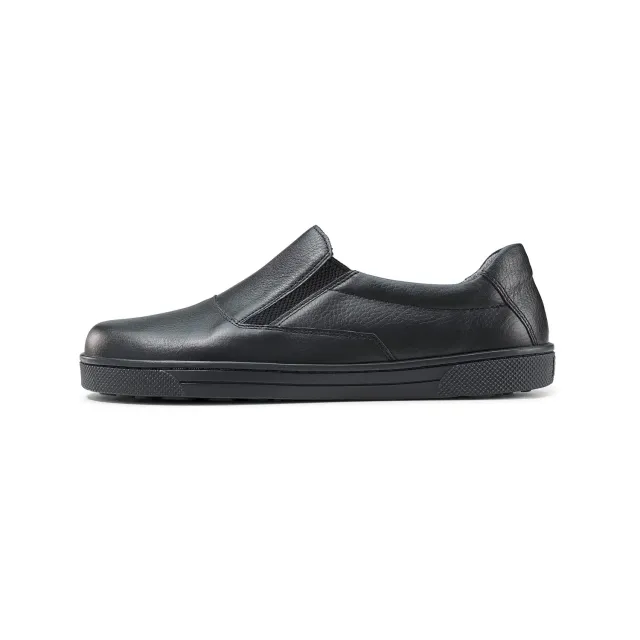 BÄR Bastian pantofi slip-on negri piele