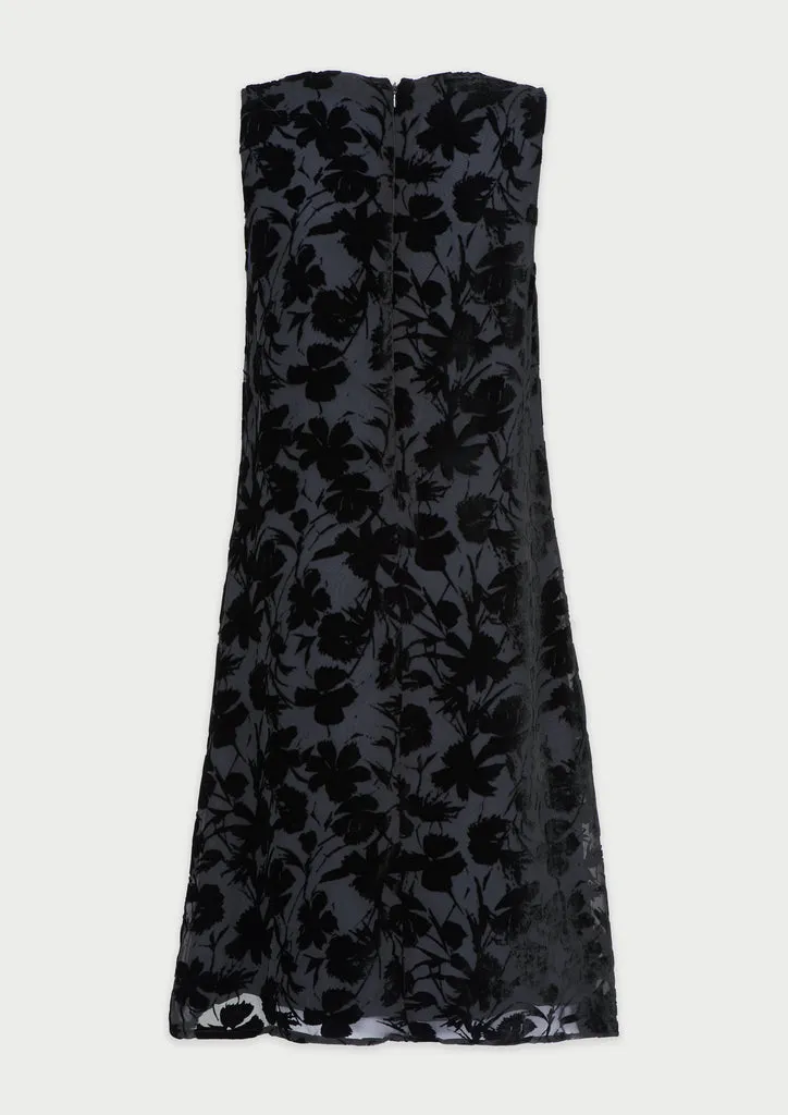 Flagelus Ginevra Casual Chic Dress rochie midi neagra
