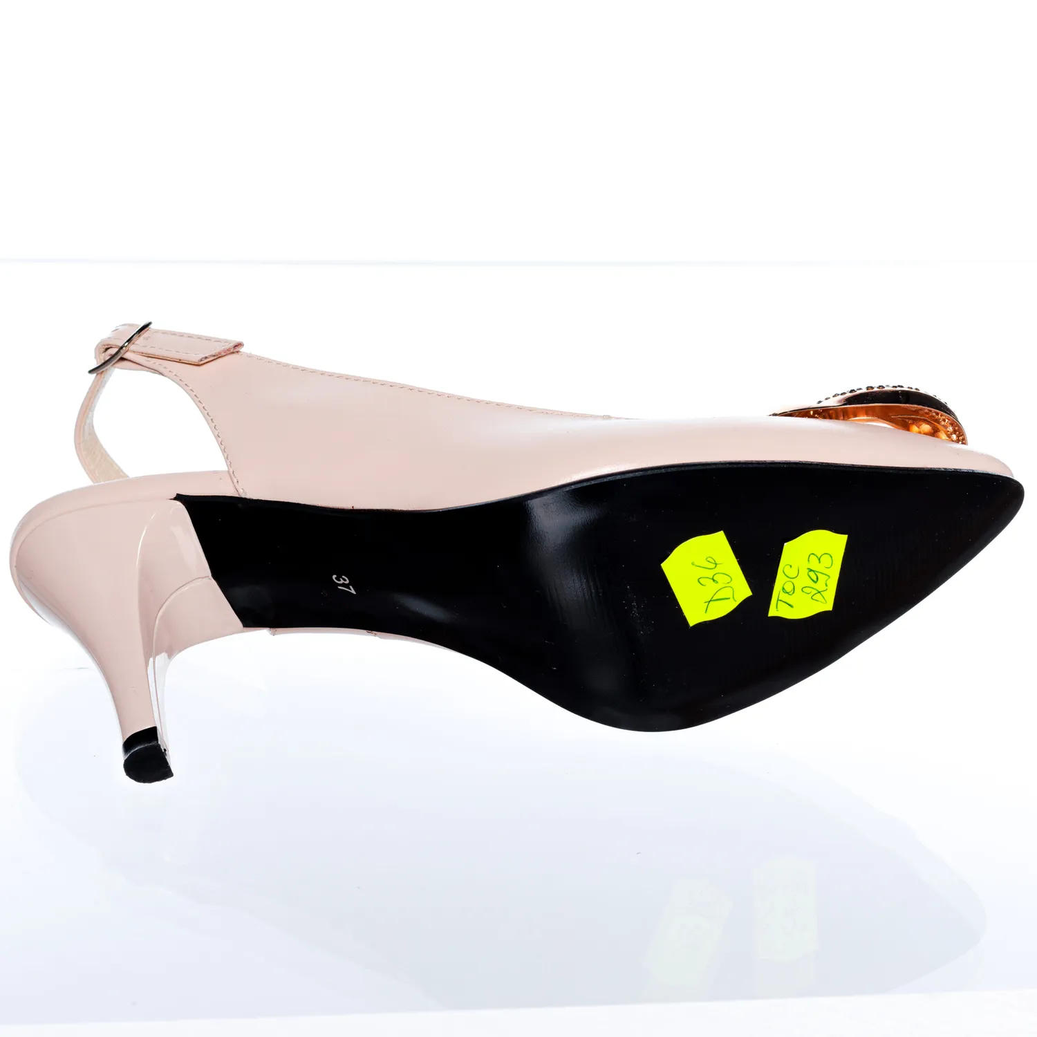 Catinca Shoes D36 NU sandale dama piele nude box