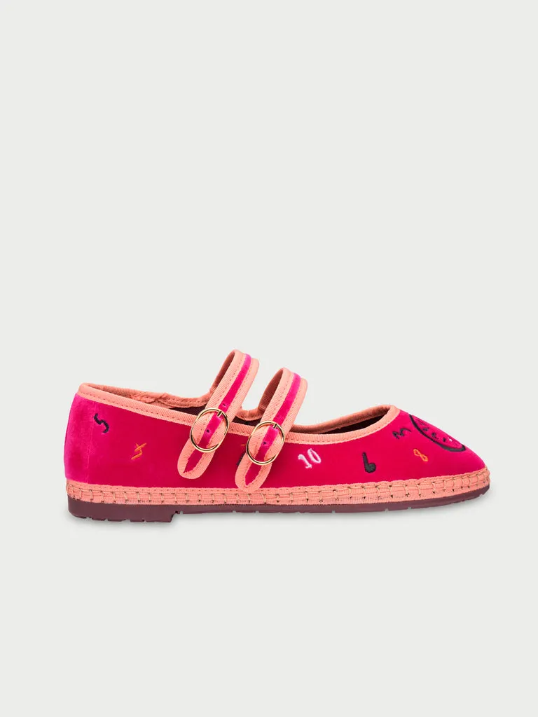 Flagelus I'm late pantofi mary jane fucsia