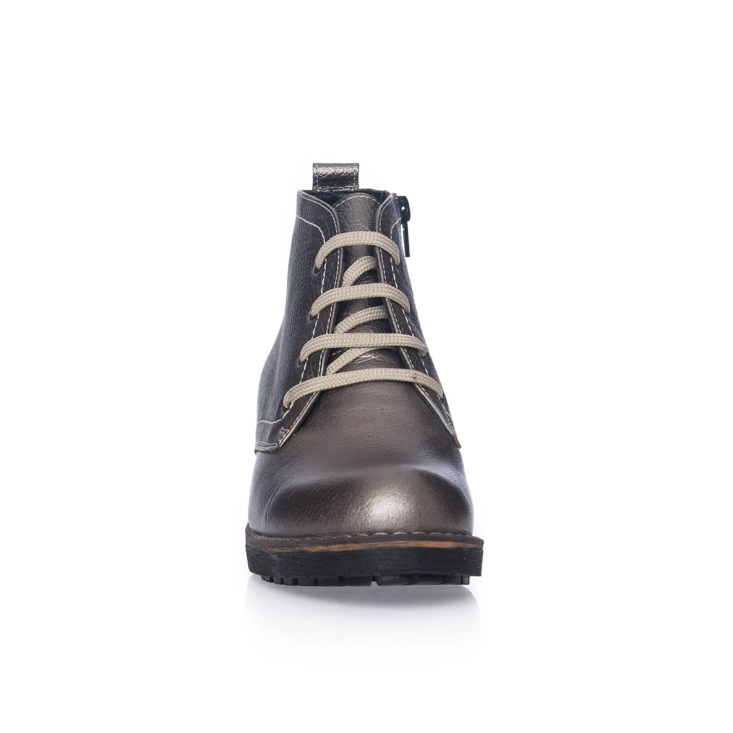 Catinca Shoes BC16 GA ghete dama piele gri argintiu