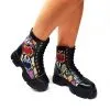 Catinca Shoes BC31 NBCC bocanci dama piele negru croco