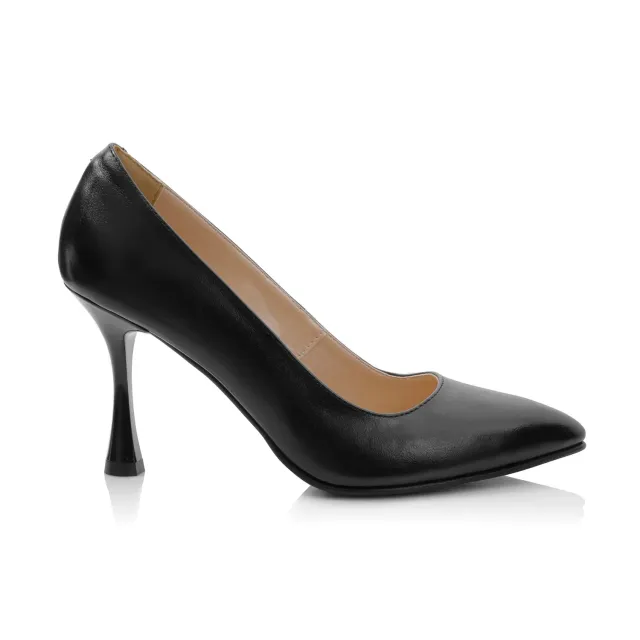 Catinca Shoes Negru Box A76 NE pantofi dama piele naturala negri