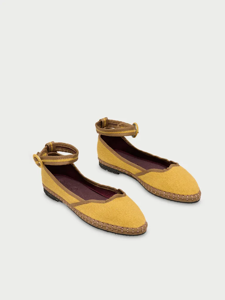 Flagelus Bracelet Mustard balerini in mustar cu bareta