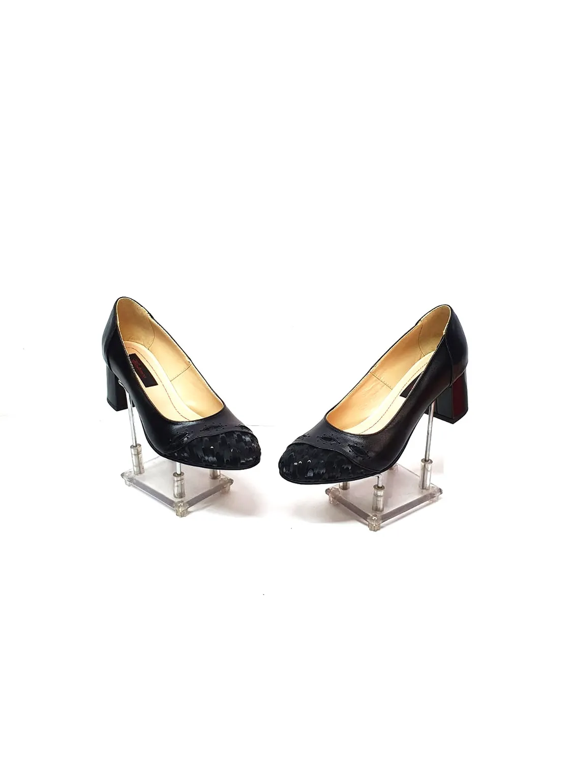 Catinca Shoes 03 NBN3D pantofi damă piele negru 3D