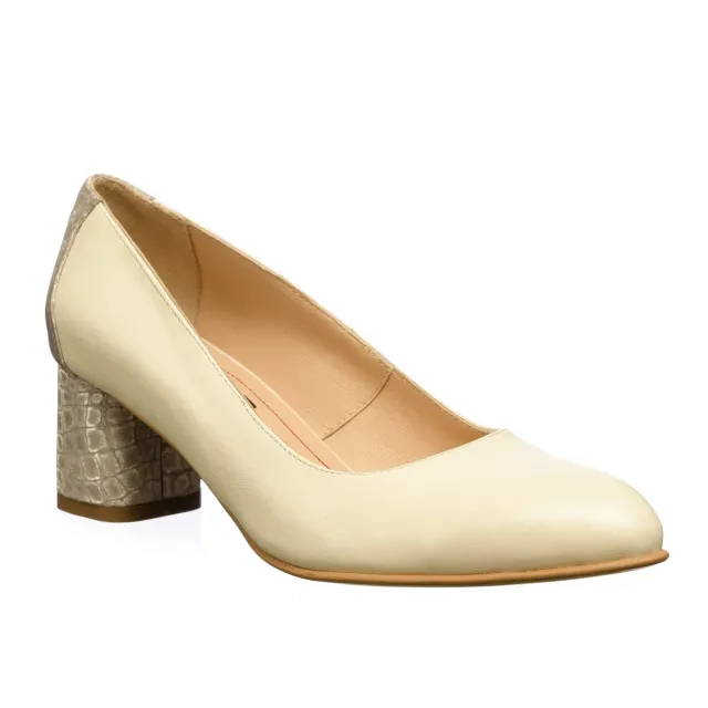 Catinca Shoes Bej Poney Bej A4 BPB pantofi dama bej piele