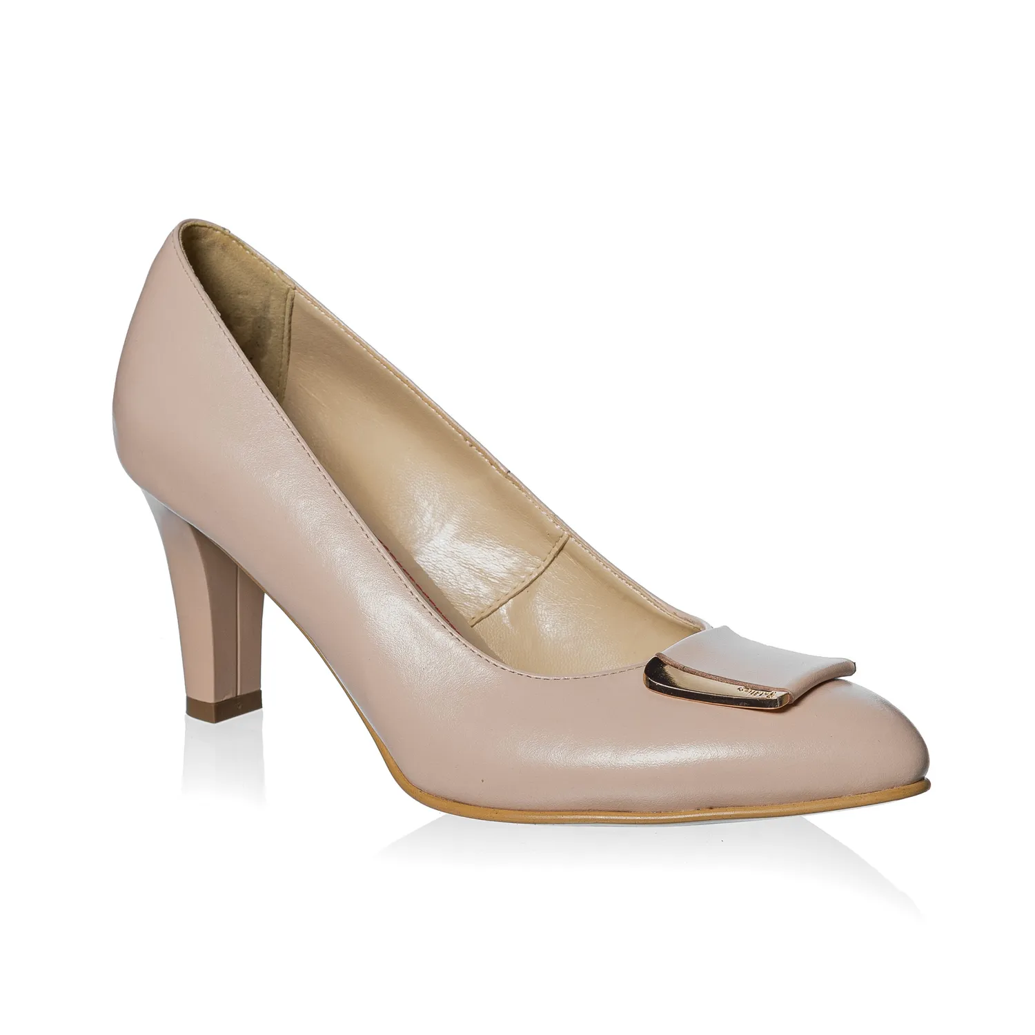 Catinca Shoes A35 N pantofi piele naturala nude box