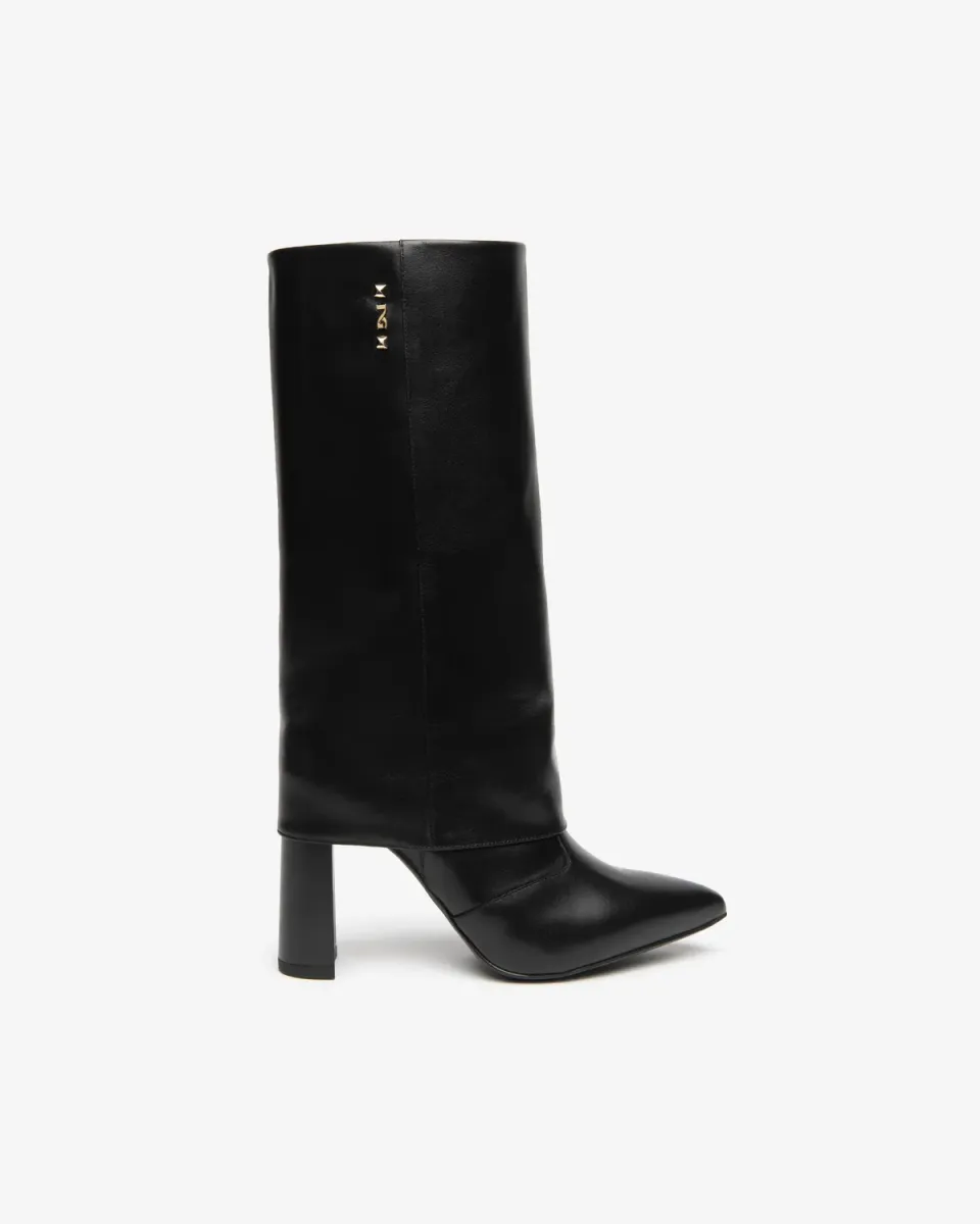 NeroGiardini Cizme Dama Piele Toc Bloc 95 mm