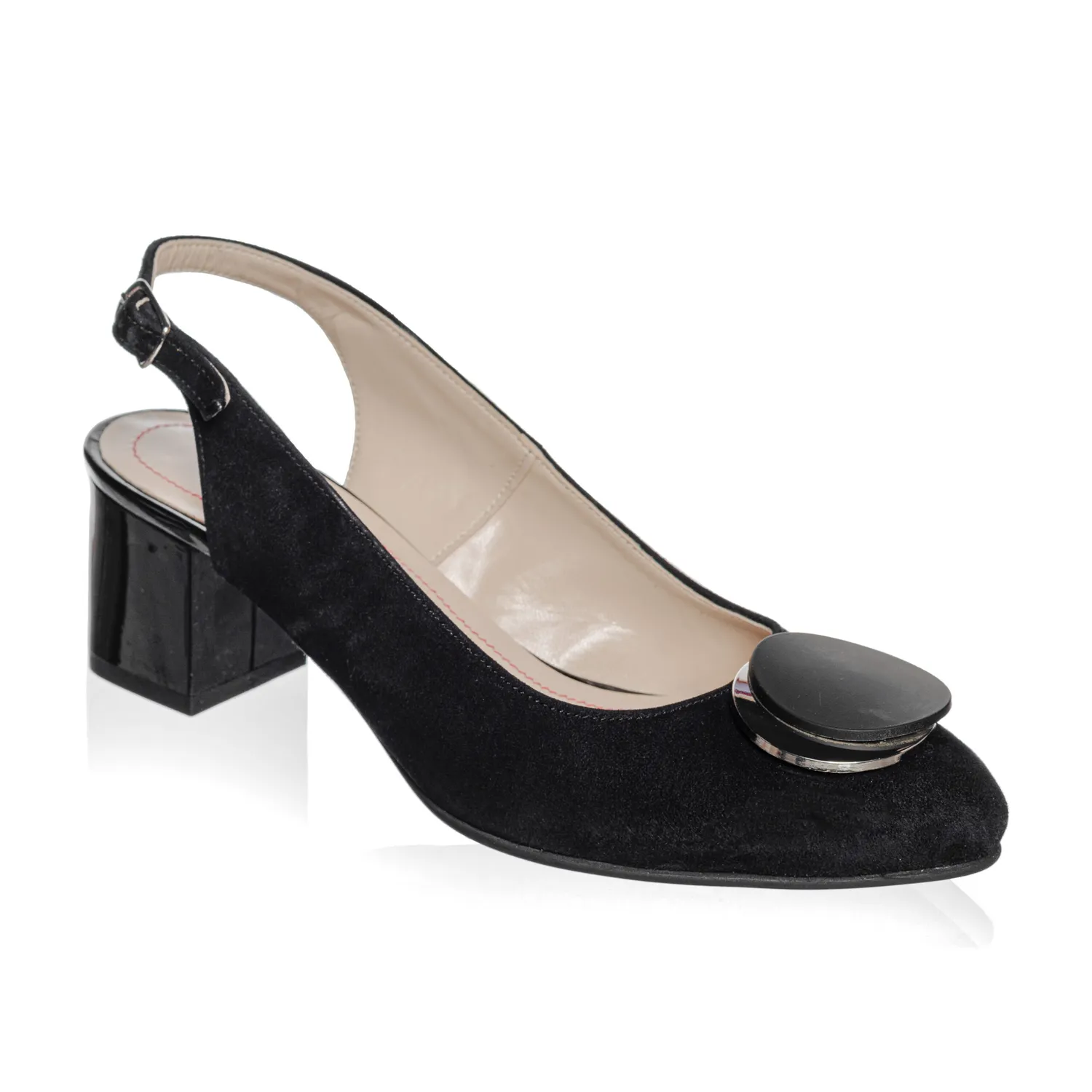 Catinca Shoes D34 NA sandale dama piele negru antilopa