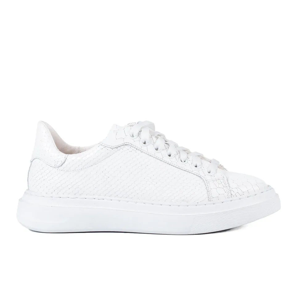 Lucas Shoes 510 Chile sneakers barbati alb croco piele
