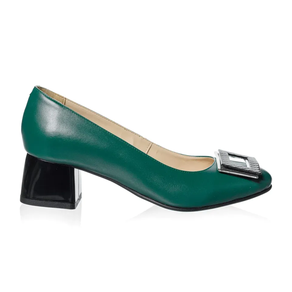 Catinca Shoes A34 VB pantofi piele naturala verde box