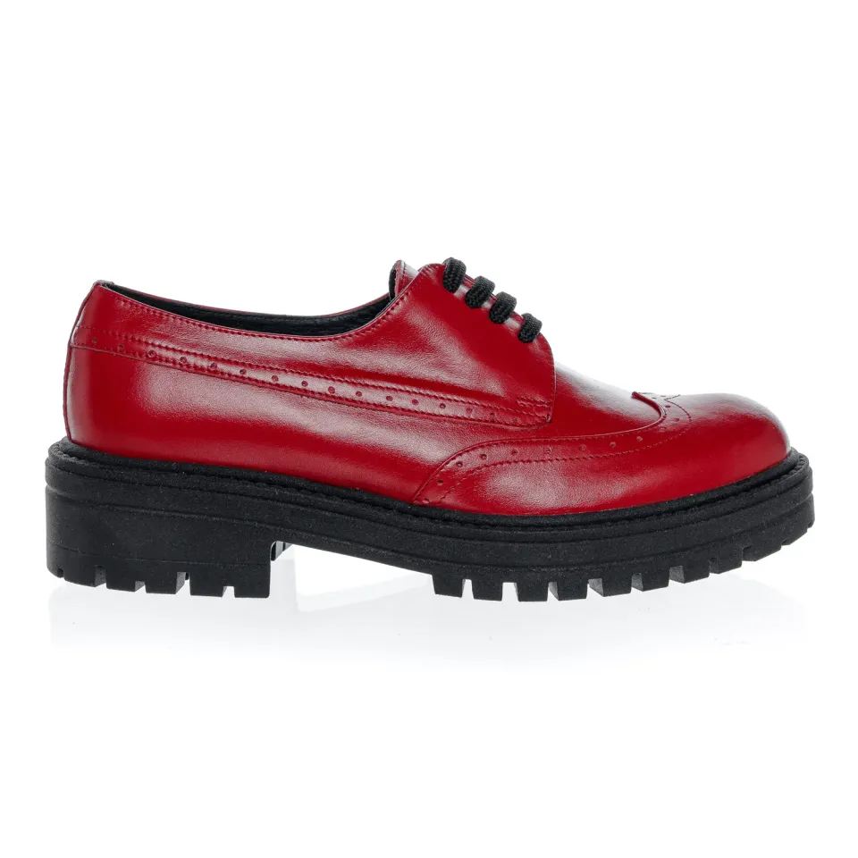 Catinca Shoes G9 RB pantofi dama piele naturala rosu