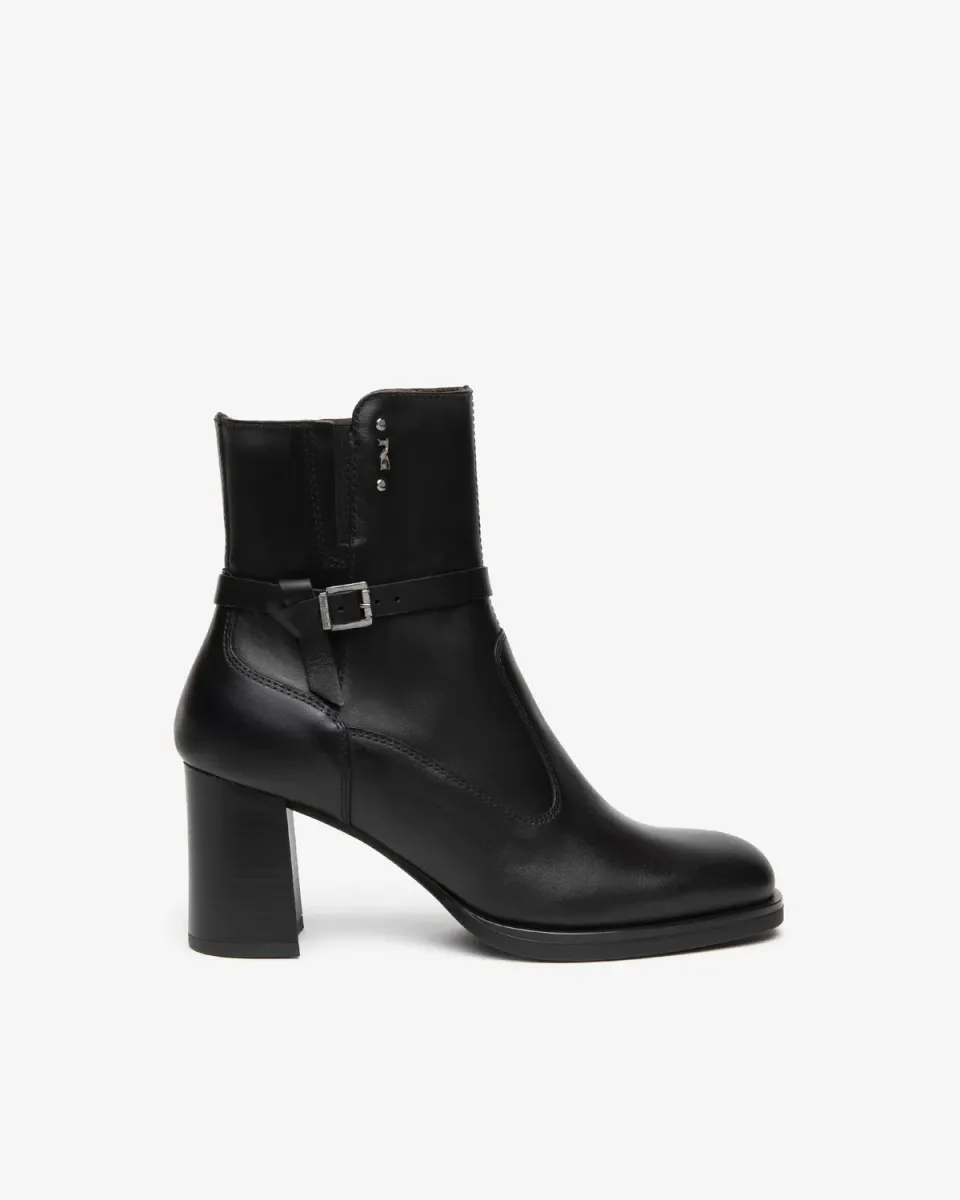 NeroGiardini botine dama piele intoarsa toc 75mm