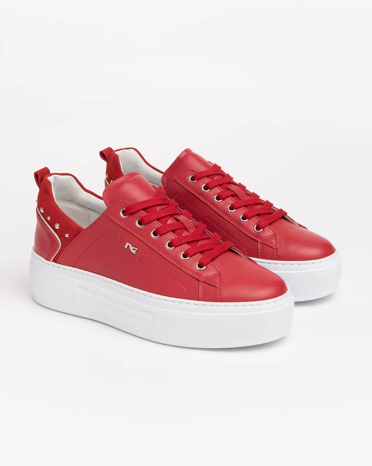 Sneakers damă NeroGiardini piele cu platformă