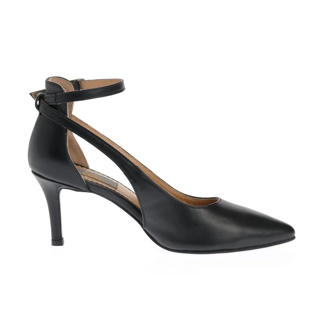 Ana Urbana Shoes Santa Ana pantofi negri toc stiletto