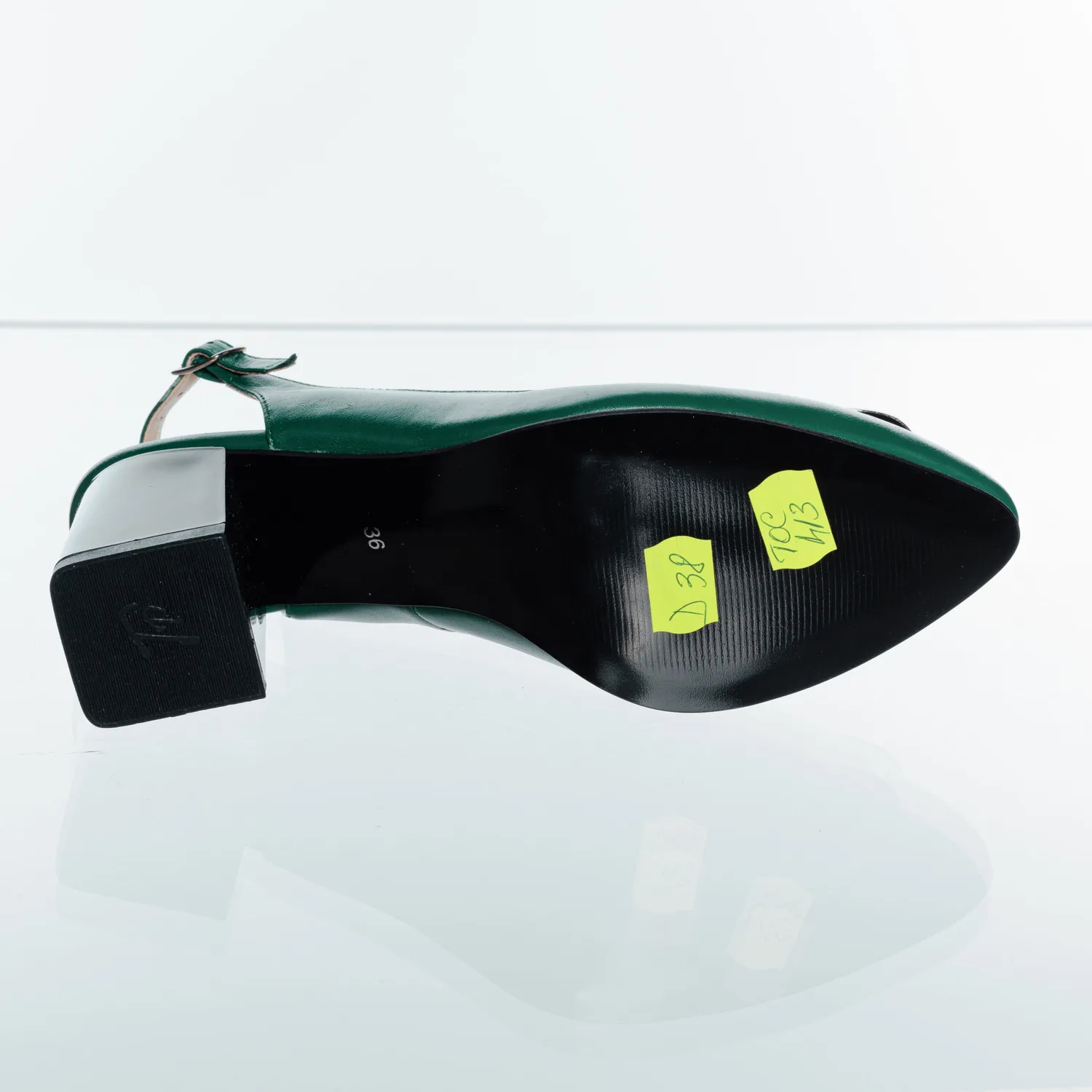 Catinca Shoes D38 VPV sandale dama piele verde ponei
