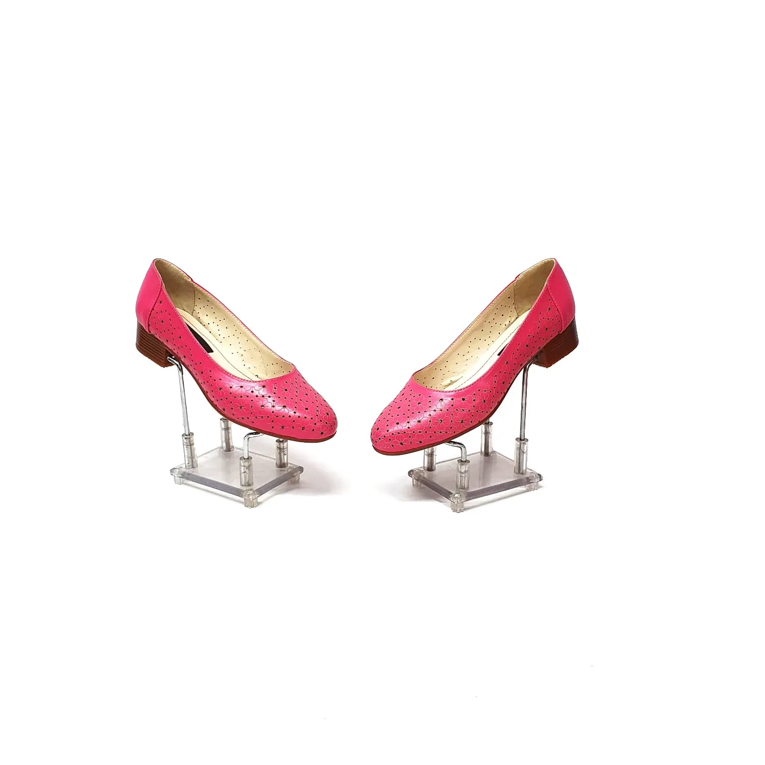 Catinca Shoes T18 pantofi dama roz piele naturala