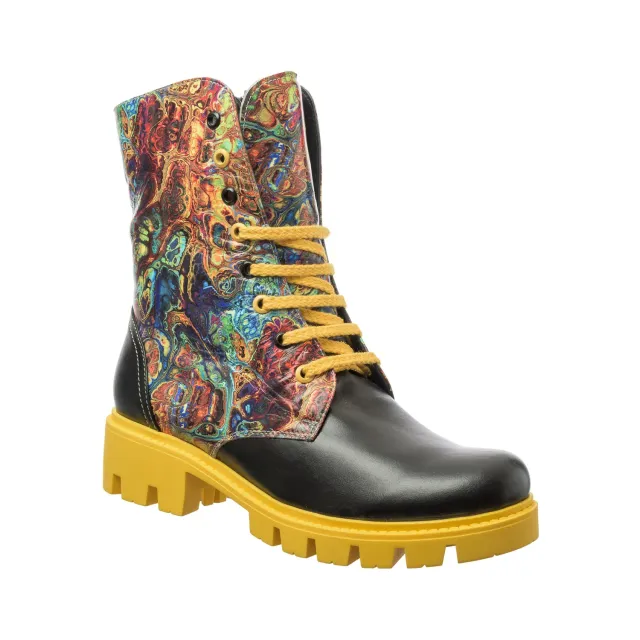 Catinca Shoes BC4 NBP bocanci dama piele negri