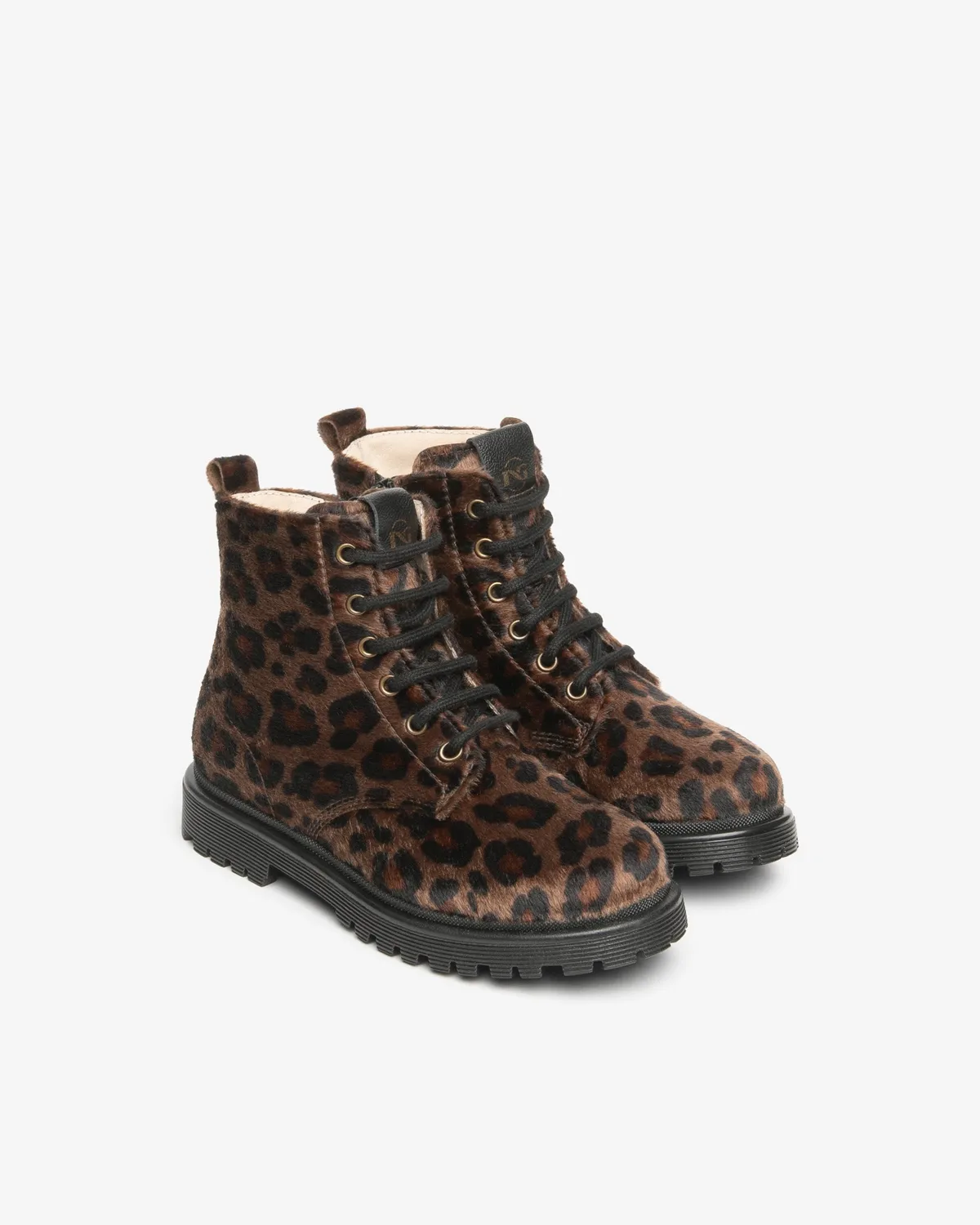 NeroGiardini bocanci fete animal print cu fermoar