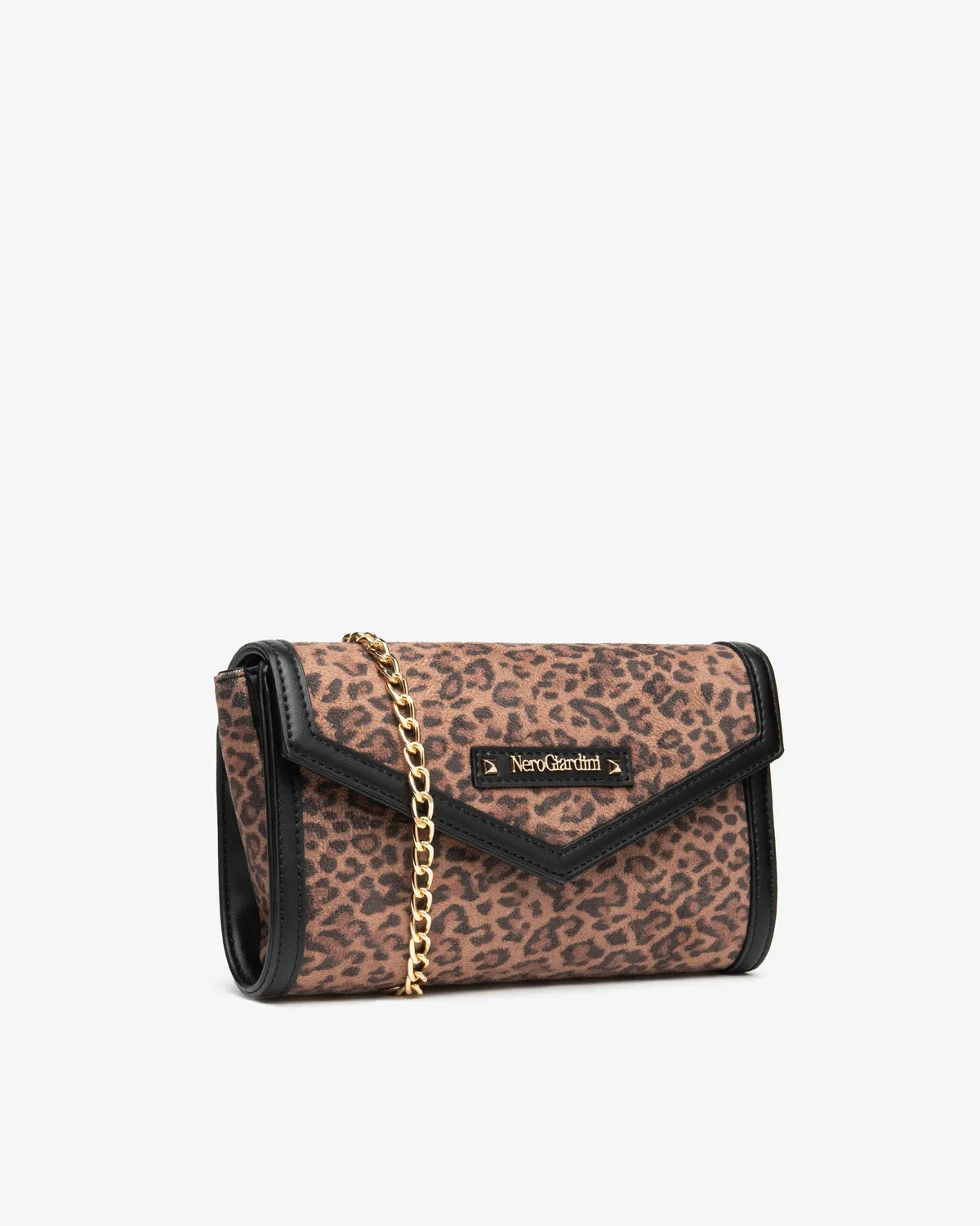 NeroGiardini geanta plic catifea animal print clutch